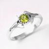 Peridot Ring, Silver Charm Jewelry, Natural Gemstone, Handmade Ring, Unisex Jewelry