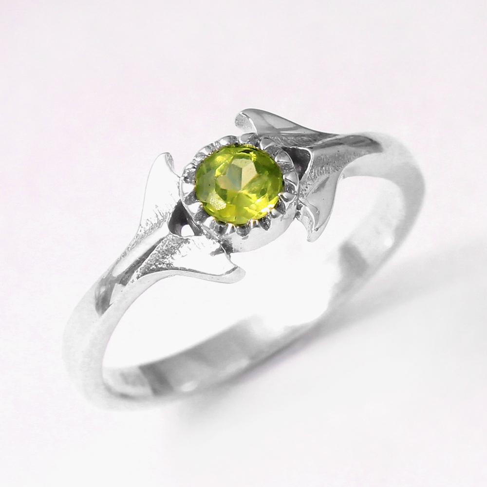 Peridot Ring, Silver Charm Jewelry, Natural Gemstone, Handmade Ring, Unisex Jewelry