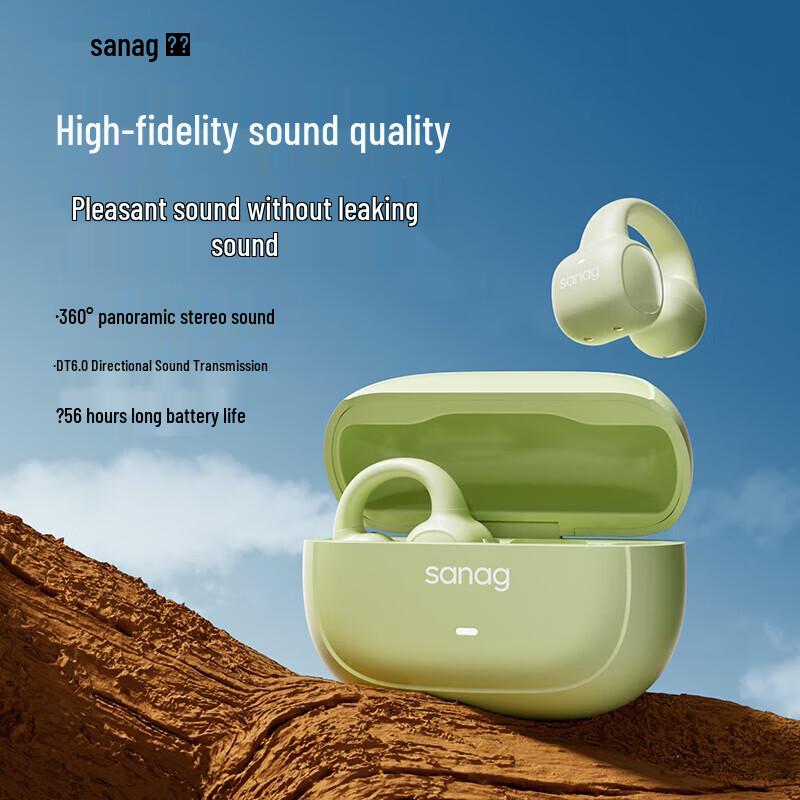 SANAG S3S Bone Conduction Bluetooth Ear Clip Headphones