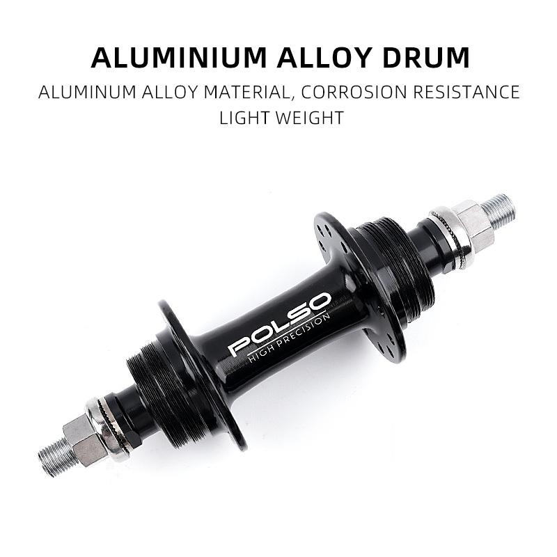 POLSO FH009 Fixed Gear Bike Hub 20H 24H 32H Single Speed Track Cycling Hubs Fixie Parts