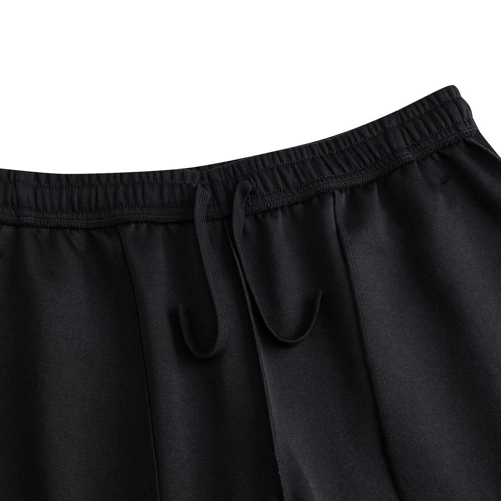 Anta Série de Treino Calças Compridas Masculinas Calças Esportivas Tricotadas de Primavera Calças Masculinas Parte de Baixo Preto Básico 952617304-3