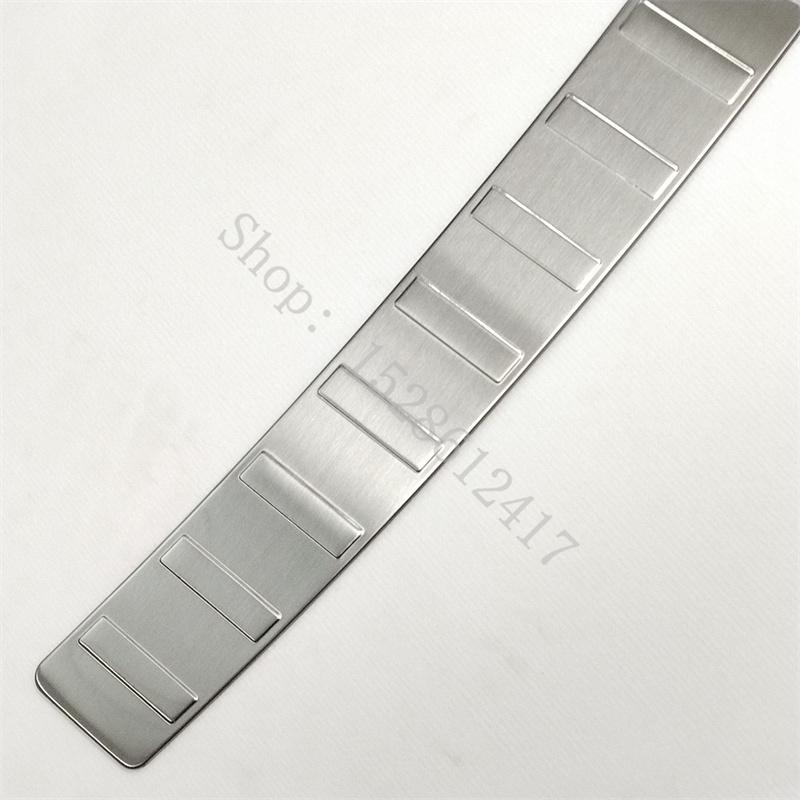 For Skoda Octavia A7 2015 2016 ~2021 Stainless Steel Rear Trunk Bumper Protector Rear Scuff Plate Rear Door Sill Car Accessories