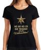 Frohe Weihnachten Ho Ho Ho Ch Die Tassen Weihnachtsstern Gold Damen T-Shirt