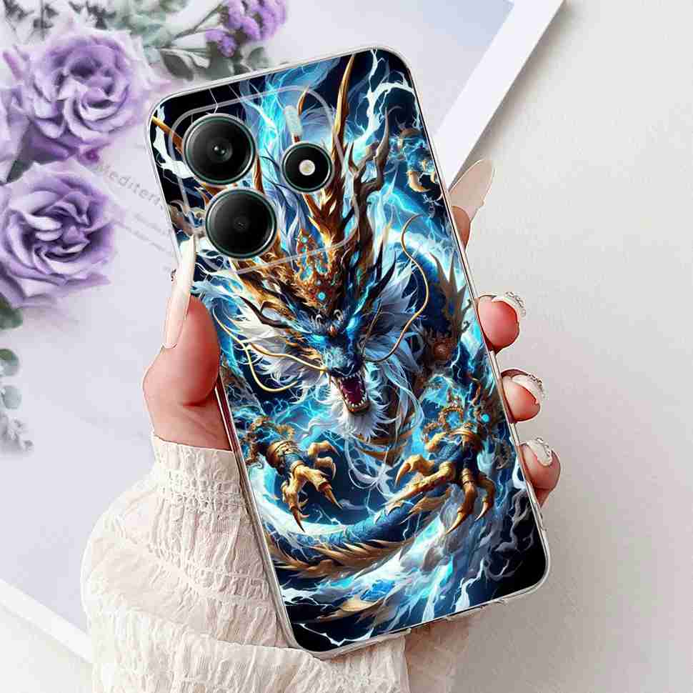 For Xiaomi Redmi Note 14 5G Case New Design Flowers Soft Silicone TPU Cover For Redmi Note 14Pro note14 Pro 5G 6.67" Bumper Bags