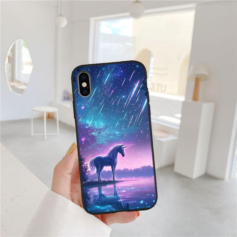 IX6 Cartoon Unicorn New Luxury Phone Case for Xiaomi Mi POCO C50 C51 C55 C65 X6 F6 F5 M6 C75 A1 A2 A3 5X 6X Lite Pro