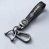 Leather Car Keychain Horseshoe Buckle Key Ring Pendant Gift For Lexus ES300 RX330 RX300 GS300 IS250 IS200 CT200h NX RX Accessory