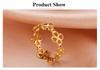 Cazador Trendige Kleeblattringe für Damen Edelstahl Minimalistische Ringe Schmuck Jubiläum Hochzeit Muttergeschenk 2026