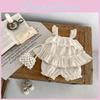 Süßes Sommer Baby Mädchen zweiteiliges Outfit-Set mit ärmellosem Top und Shorts für Alter 1 bis 3