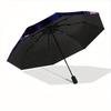 1pc Moon Raven Automatic Folding Umbrella - Lightweight, Retractable Design with 8-Rib Durability, Perfect for Outdoor Adventures, Fashionab
