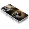 Mecha Gold Scorpion Silver Electroplated Glass Phone Case For Samsung Galaxy S25 Ultra S24 S23 S22 Plus Hard Shockproof Cover