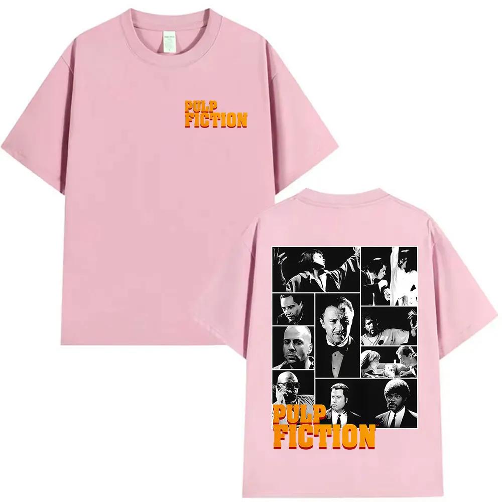 90s Vintage Pulp Fiction Movie Graphic T Shirts Men Women Fashion Cotton Short Sleeve T-shirt Y2k Hip Hop Gothic Clothing Tshirt