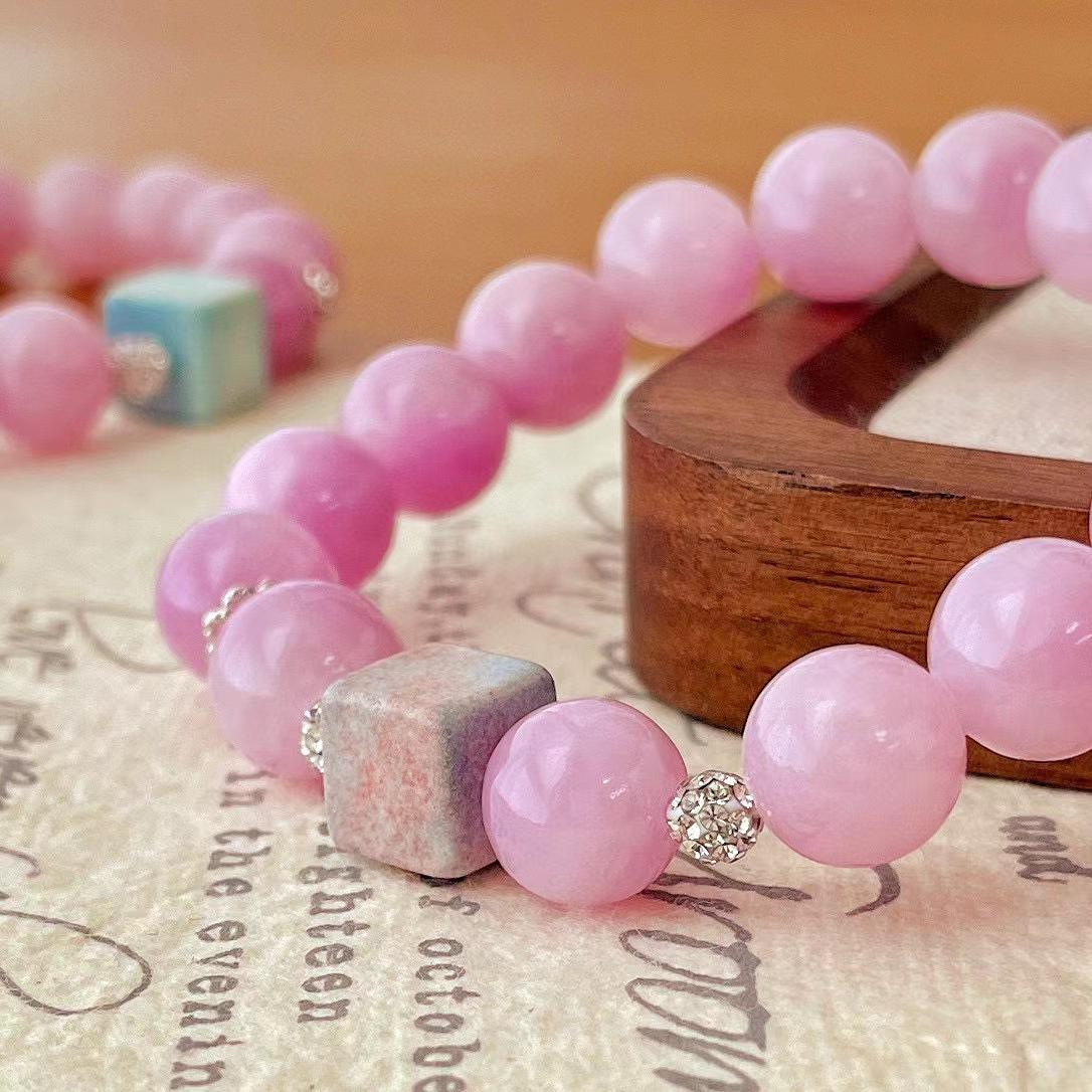 Vintage Romantic Purple Quartzite Stone Bracelet Bracelet