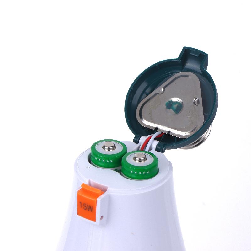 1Pcs E27 15W Energy Saving 18650 Battery Outdoor Lamp Led Automatic Charging Emergency Bulb Home Power Failure Backup Light