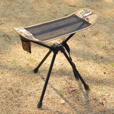Collapsible Footstool Foot Rest Tripod Slacker Recliner Seat Stool with Folding for Hiking Travel
