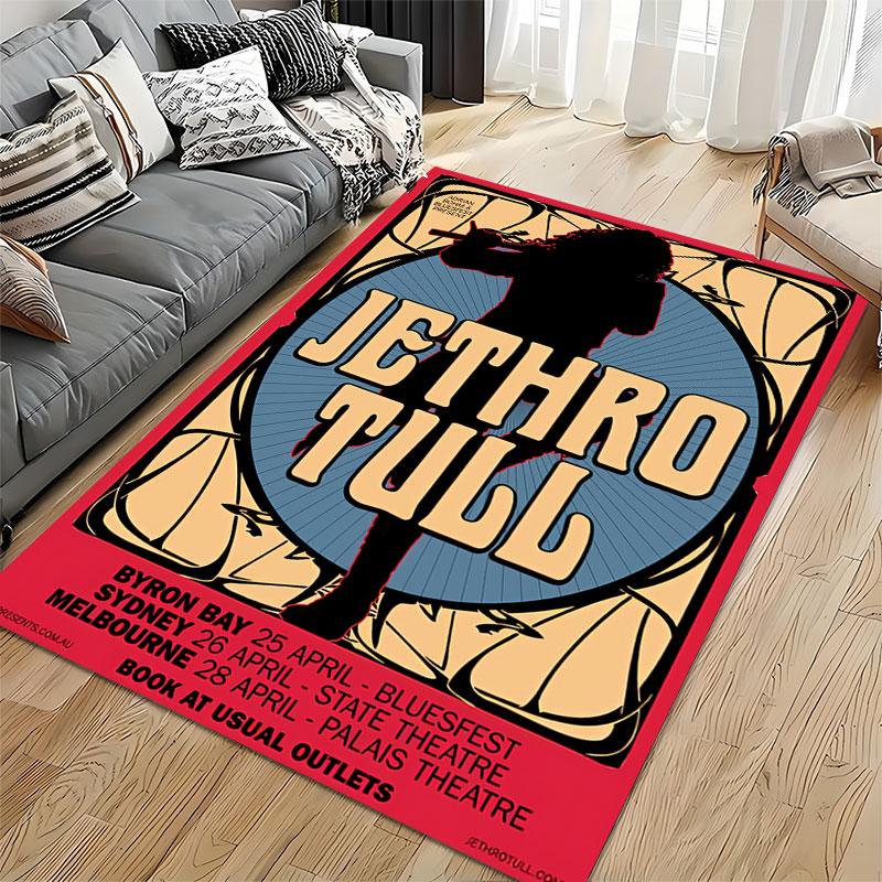 Jethro Tull Concert Poster suitable as a non-slip mat for the living room or bedroom sofa