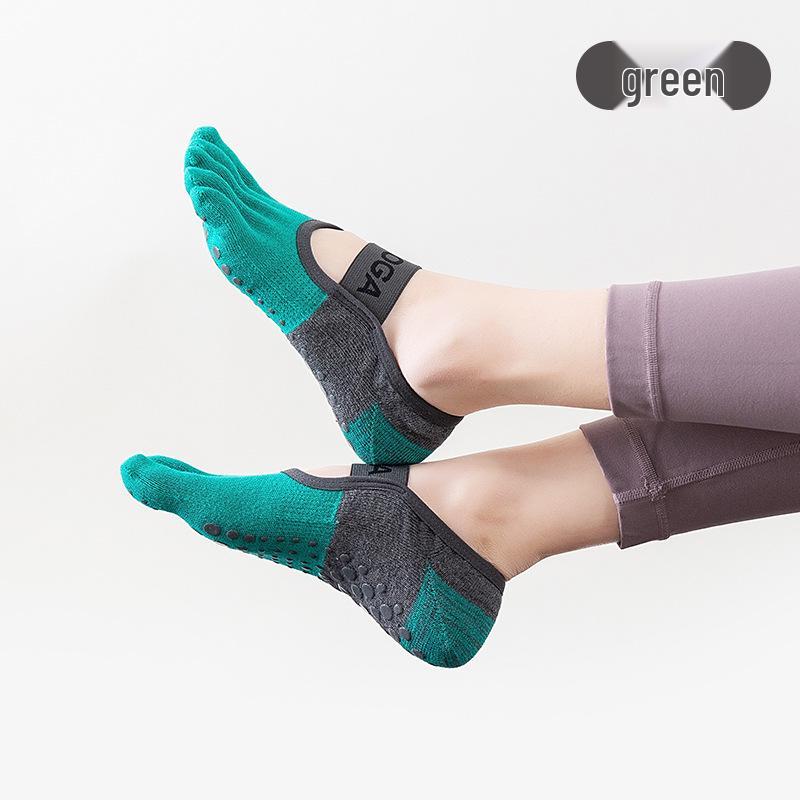 Women s Non-Slip Five-Toe Mid-Calf Pilates & Yoga Socks – Breathable, Thin, Plus Size, Fitness Sports Socks One Size
