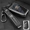 Zinc Alloy Leather Car Key Case Protective Case for Toyota CHR Hilux Fortuner BVNYTU7 Land Cruiser 200 Camry Corolla Crown RAV4 Highland
