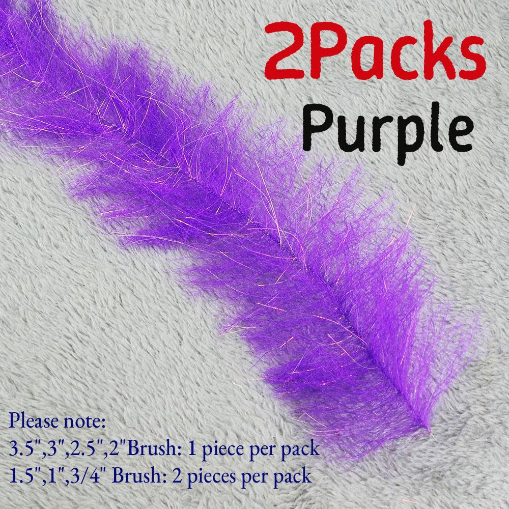 2 Packungen Streamer Dubbingbürste mit mehreren Breiten Fliegenfischen Bindematerial Lachs Steelhead Fliegen Ersatz für Chenille/Hechel