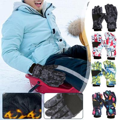 Kids Unisex Winter Snow Thermal Ski Gloves Outdoor Gloves For Boys Snowboard Cold Girls Waterpr J1Z9