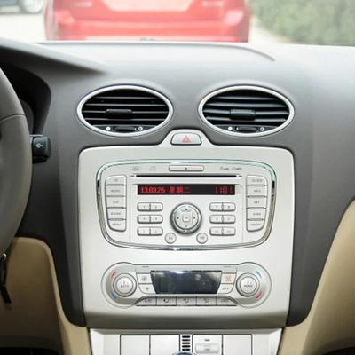 4 szt. naklejka dekoracyjna na wylot klimatyzacji samochodowej w kształcie okręgu do akcesoriów samochodowych Ford Focus 2 MK2 2005-2013