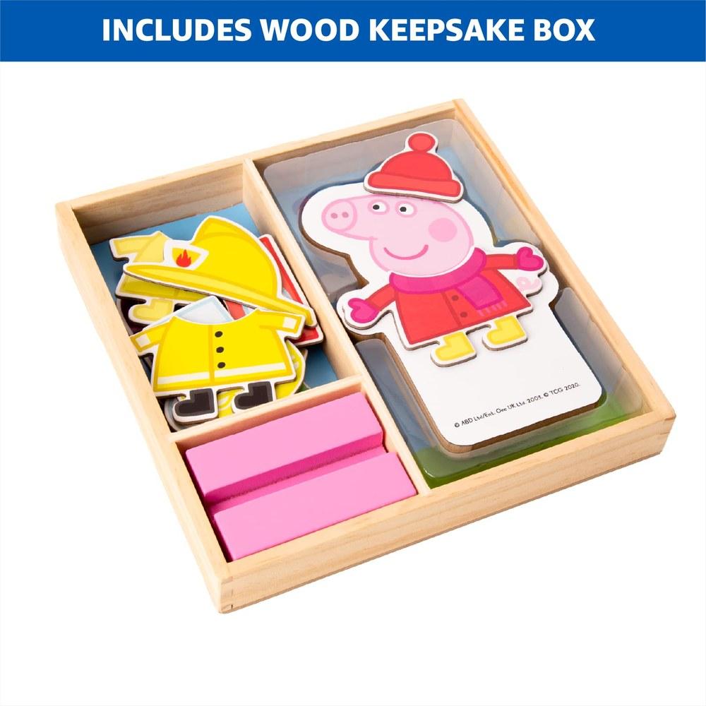 TCG Toys Peppa Pig Magnetic Wooden Dress-Up Puzzle 25 Pieces