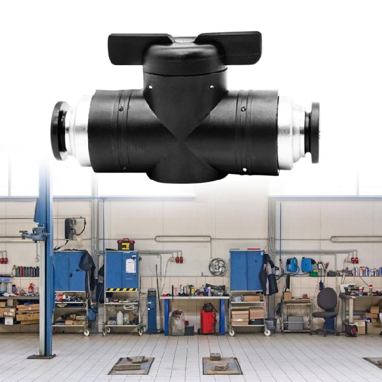 2pcs Straight Pneumatics Round Valves Quick Connection Fittings for Easy Installion Air Flows Controlled Systems