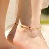 K Gold Plated Copper Multicolor Star Charm Bohemian Women Anklet