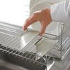 Dinos Dish Drainer Rack, Sink Accessories, Kojima Magic Extendable Slim Dish Drainer for Tidying Up Your Kitchen