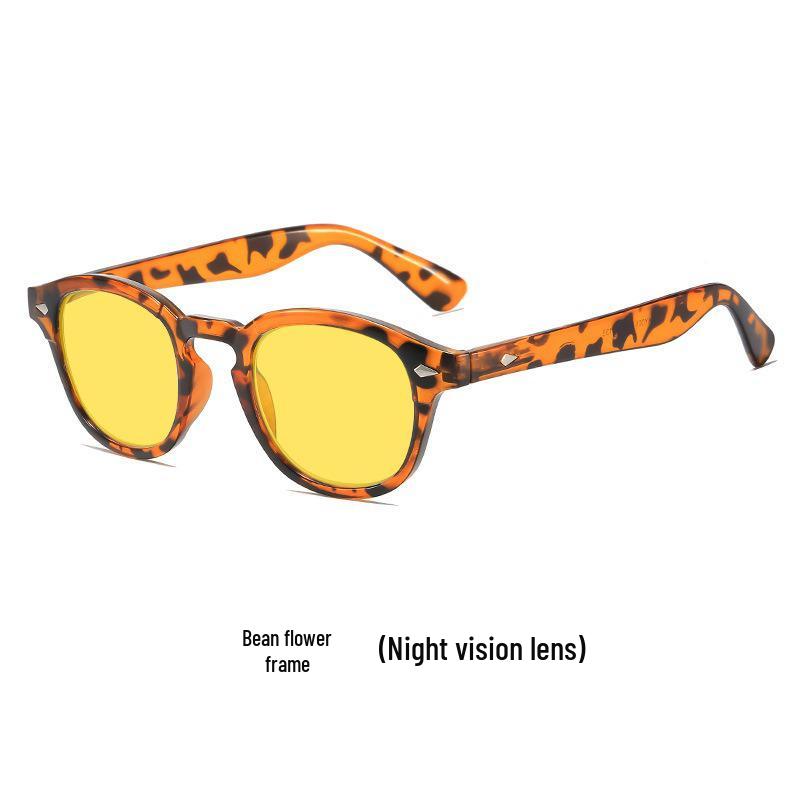 Y006 Unisex Night Vision Anti-Blue Light Glasses for Gaming and Screen Use, Yellow Flat Lenses