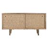 Buffet en bois de manguier et bouleau - Couleur principale: Blanc - 160 x 45 x 85 cm