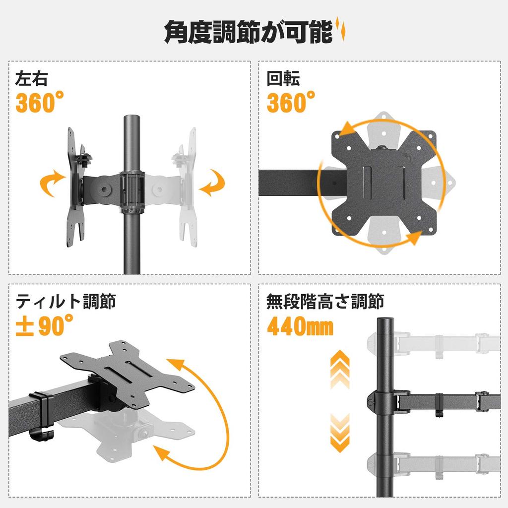 ErGear Laptop Arm Laptop Arm Up to inches Load Capacity 10kg Adjustable Angle 15.6