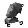 NASSIA Universal Breathable Stroller Mosquito Net, Compact Foldable Canopy Cover (Black)