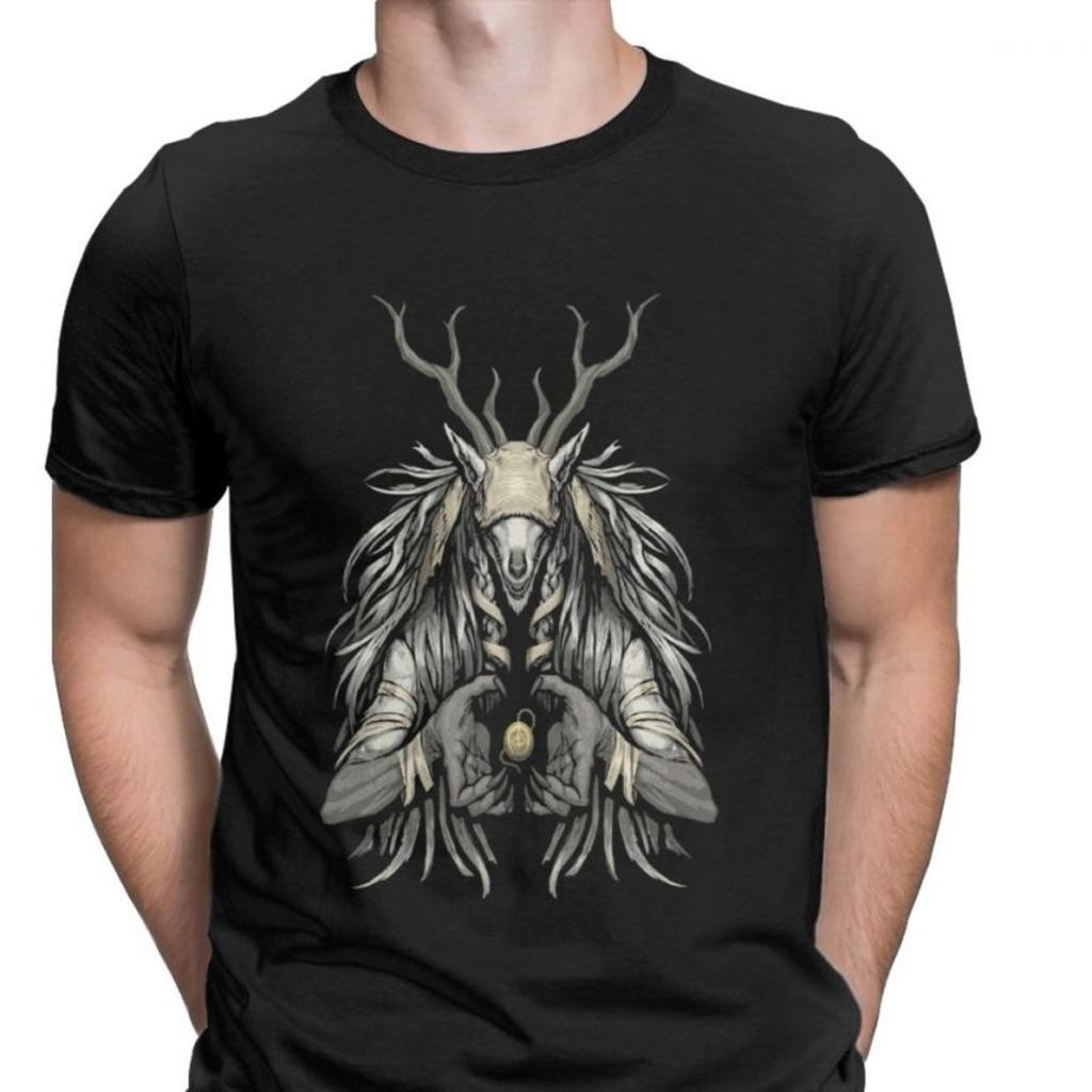 Men's Tops T Shirt The Supplicant Premium Cotton Tshirts Vicar Amelia Bloodborne Scary Harajuku Halloween T Shirt Graphic