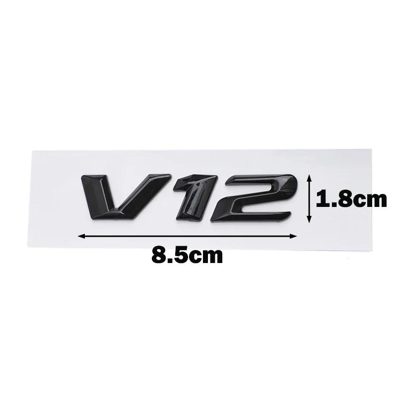OTOKIT 3D ABS Chrome Letters Car Fender Badge Sticker V12 Emblem Logo For Mercedes Maybach S600 W222 S500 W140 CL600 M275 CLS63 hgg0