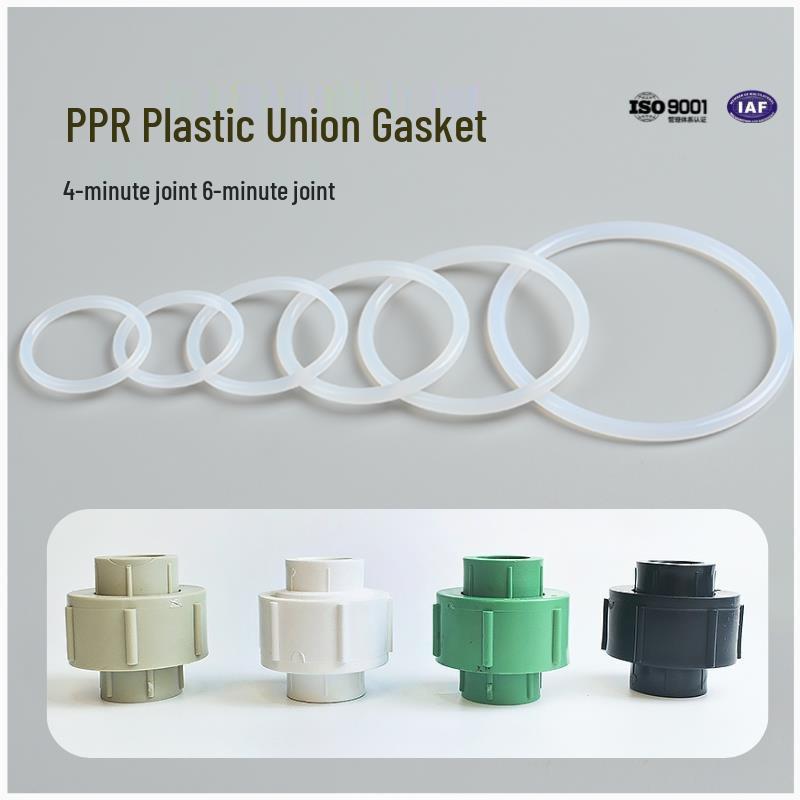

PPR All-Plastic Union Seal Ring Double Hot Melt Valve Silicone Gasket for Radiator (1/2 & 3/4 ) 20 Plastic Union - 10 pieces