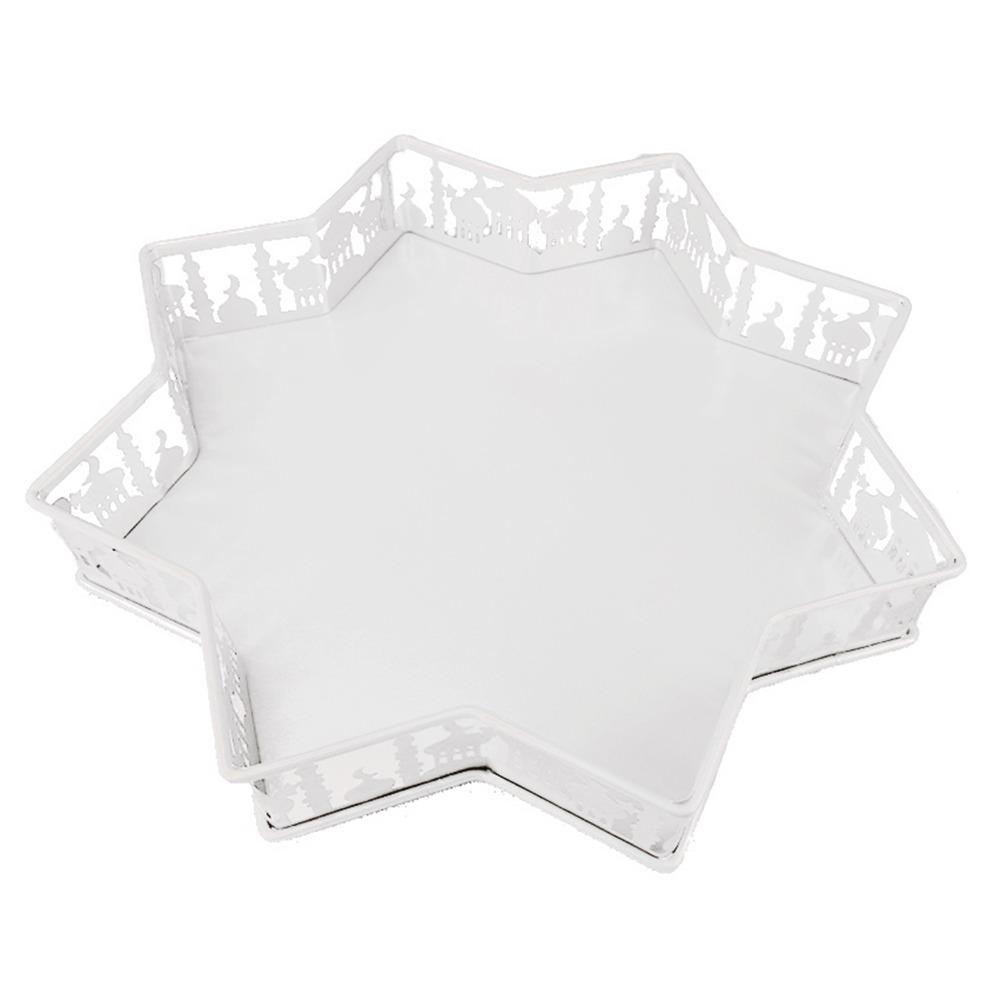 

Islamic Ramadan Food Tray Muslim Eid Mubarak Dessert Plates Dinner Plate Tray Table Decoration White L
