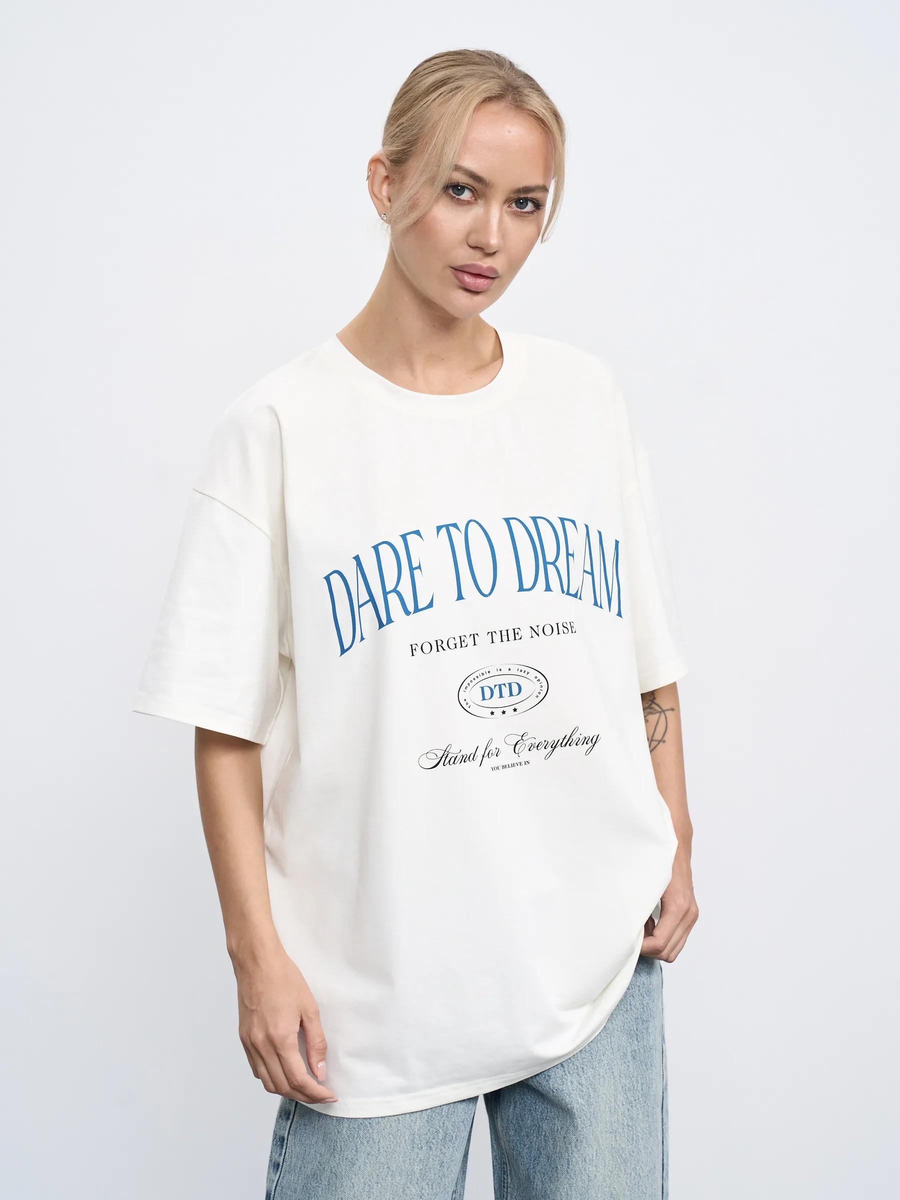 

Oversized print T-shirt 100% cotton plus size M