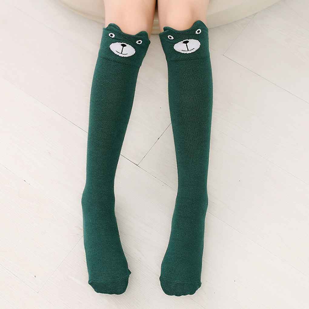Cartoon Stockings Girl Knee Highs Mid\-Calf Length Stocking Skinny Pantyhose