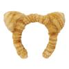 Christmas Orange Cat Plush Headband: Women's Cute Photo Prop for Amusement Parks, Performances, Makeup, and Face Washing.