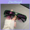 Black Full Frame Square Sunglasses For Outdoor Travel And Driving Uv400 Protection