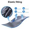 Men Beach Shorts Loose Double Layers Quick Dry Conservative Breathable Swimming Elastic Waist Plus Size Solid Color Swimming Trunks Water Sports