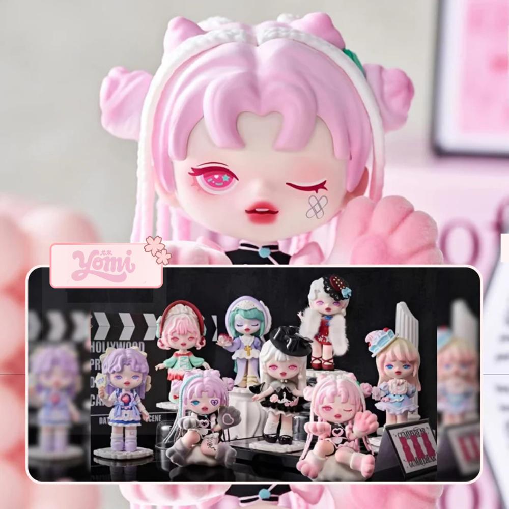 Kawaii Original Yomi Blind Box Dream Showroom Series Collectable Model Mystery Boxes Surprise Box Girl Heart Christmas Gifts