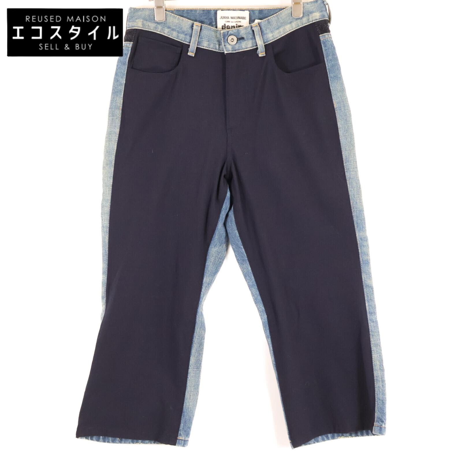 

COMMEdesGARCONS JUNYA WATANABE XP-P010 15AW Синие джинсы из денима с карманом из ламе, низ XS Темно-синий Индиго Синий Б/у