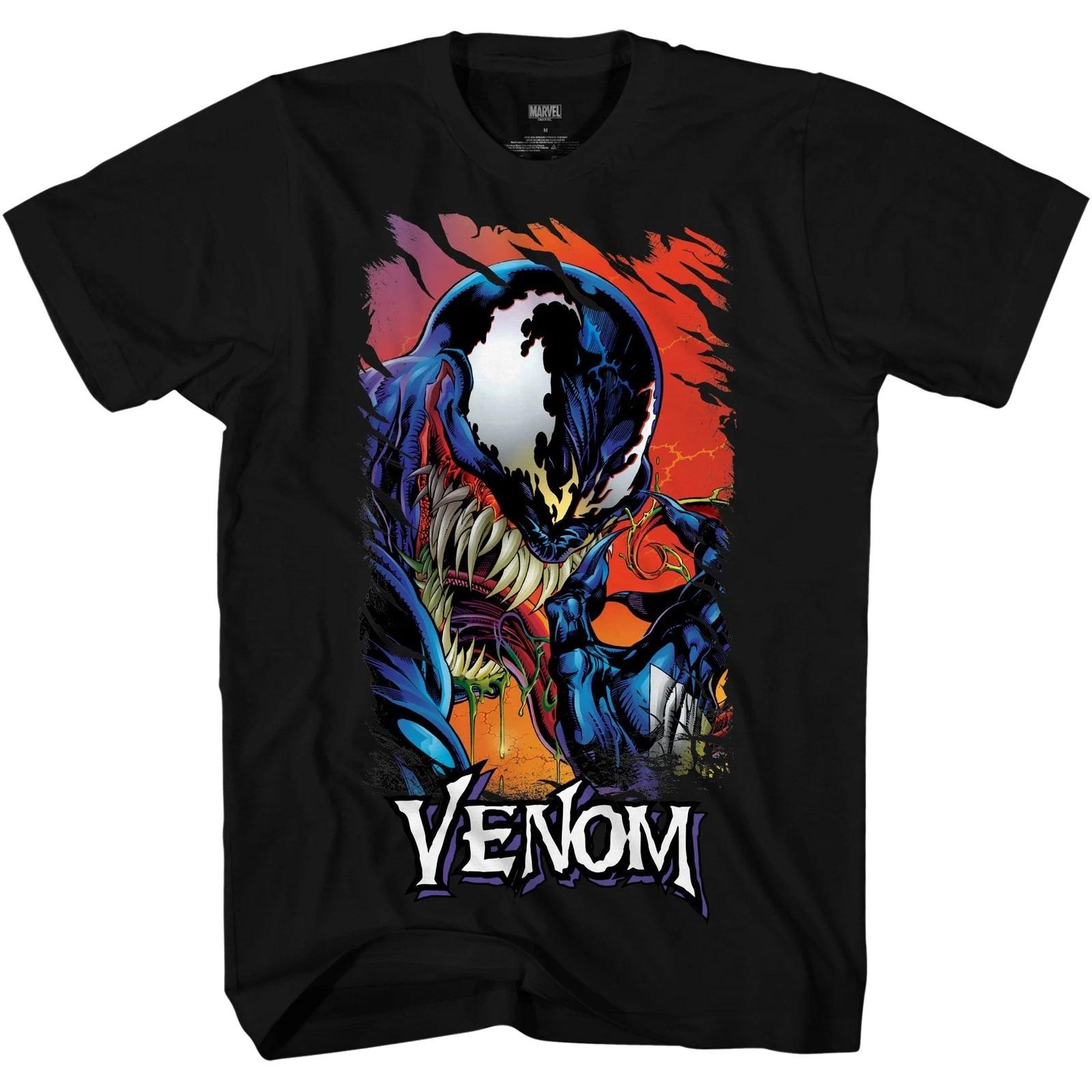 Marvel Venom Tongue Spider-Man Villain Comic Book  Children s T-shirt 150