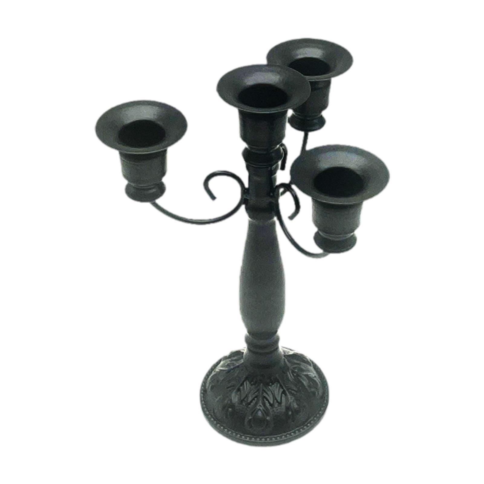 

4-х рожковая свеча-канделябр, подарок на новоселье, декор, свадебный подсвечник для вечеринки чёрный