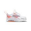Nike Air Max Bolt Synthetic Leather Low top Toddler Shoes White Pink Infant And Toddler CW1629-501