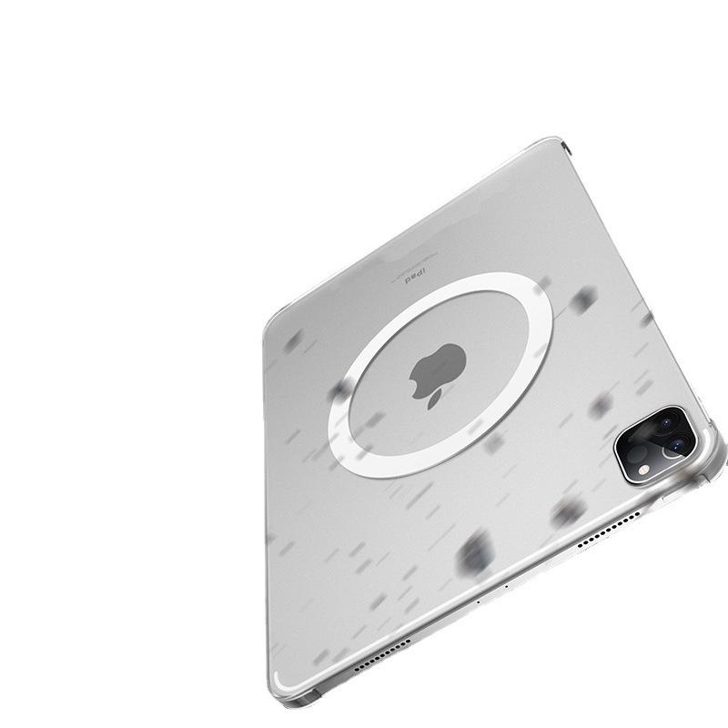 2022 iPad Pro 11-inch Magnetic Rotating Case for Mini 6, 10.2-inch, and Air 4/5, 12.9-inch, Transparent Protective Cover.