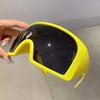 KAMMPT Oversized Futuristic Goggle 2025 New Wrap Round Mirror Monoblock Outdoor Sunglasses Trendy Brand Designer Sports Eyewear