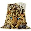 Wild Animal Cheetah Flannel Fleece Bed Blanket Bedspread Bed Cover Soft Lightweight Warm Cozy Throw Blanket Twin Queen King Size