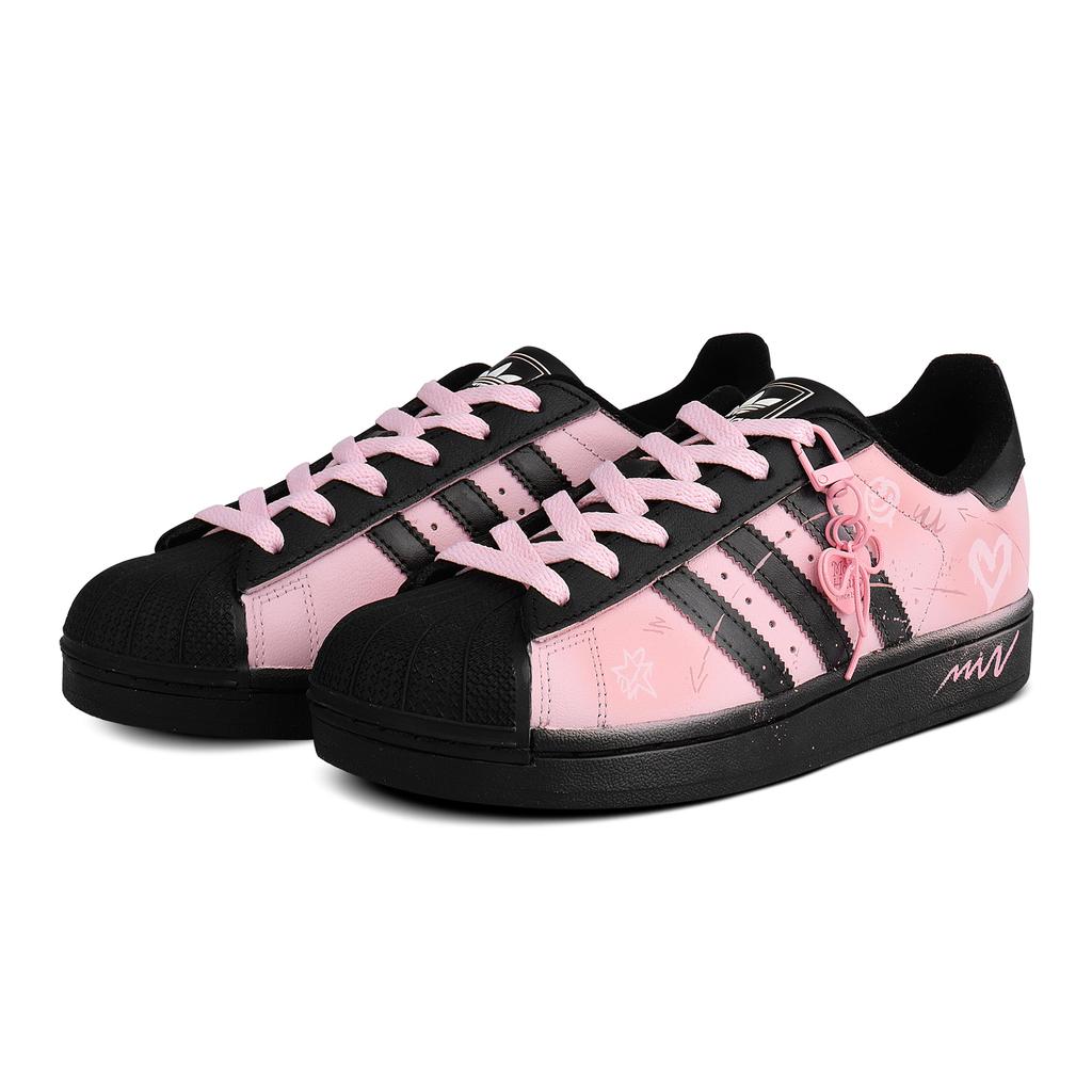 adidas Originals SUPERSTAR Abrasion Resistant Abrasion Resistant Low Top Skateboard Shoes Women's Pink EG4959(Team1065-)